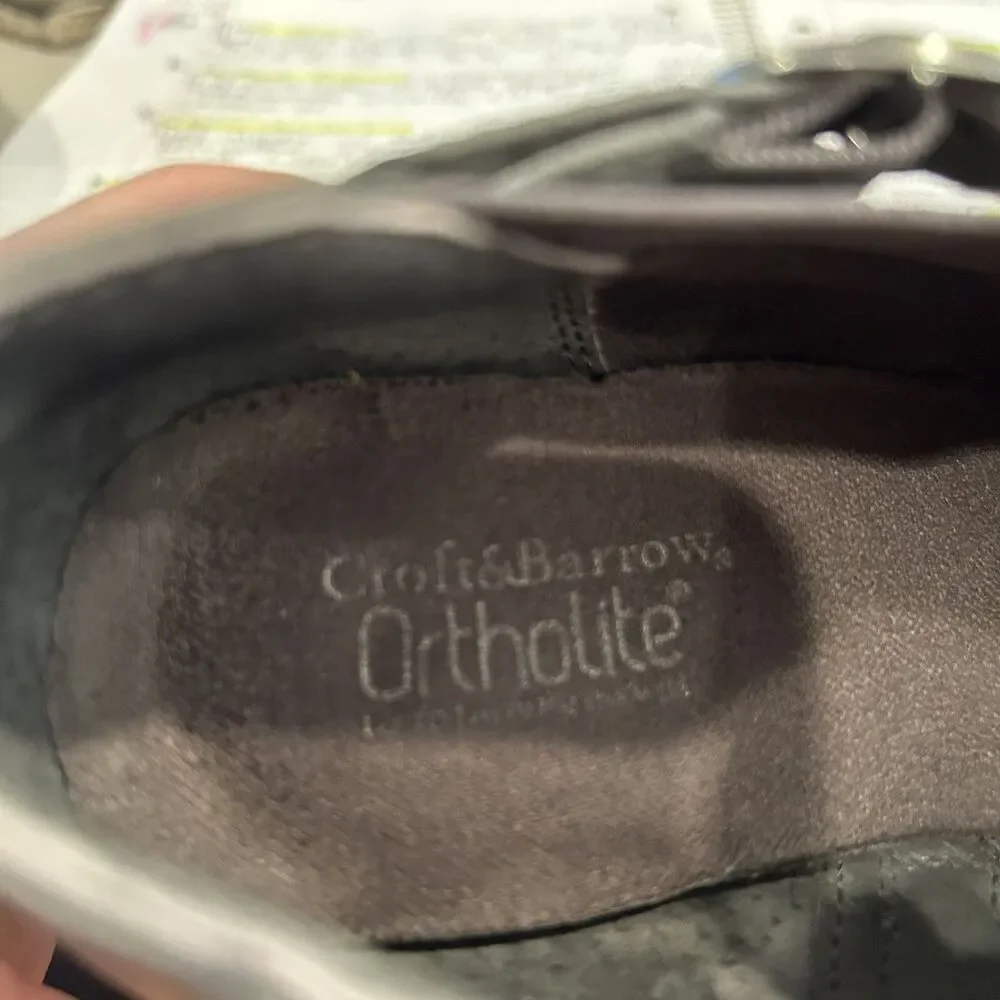 CROFT & BARROW Ortholite Slip On Casual Ankle Booties Boots Heels Gray Size 7.5M